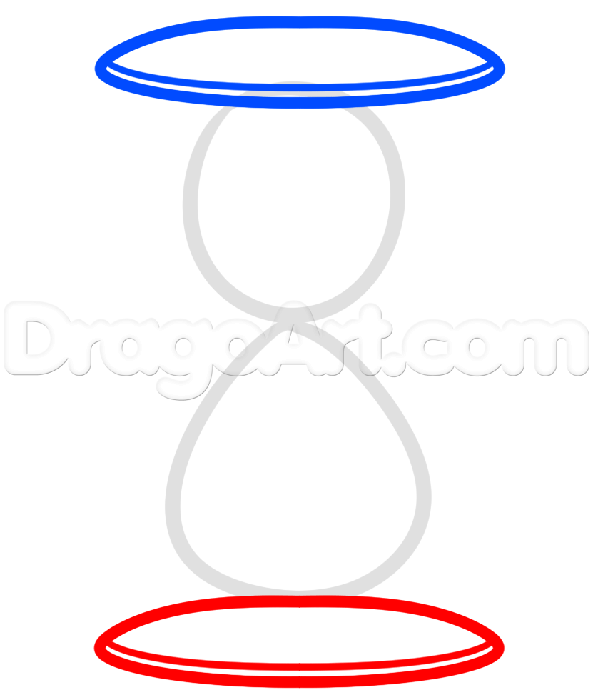 831x980 Hourglass Drawing Lesson, Step