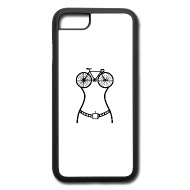190x190 Bicycle Woman Silhouette Hourglass Figure Iphone Case