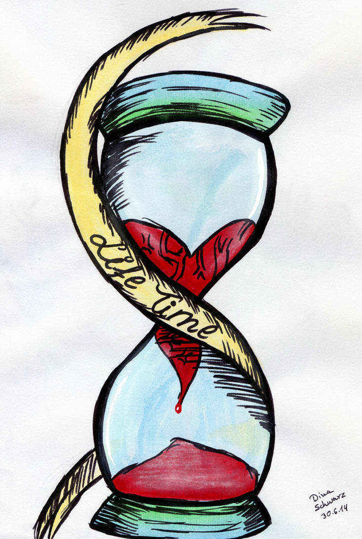 733x1090 The Life Timer Tattoo Design