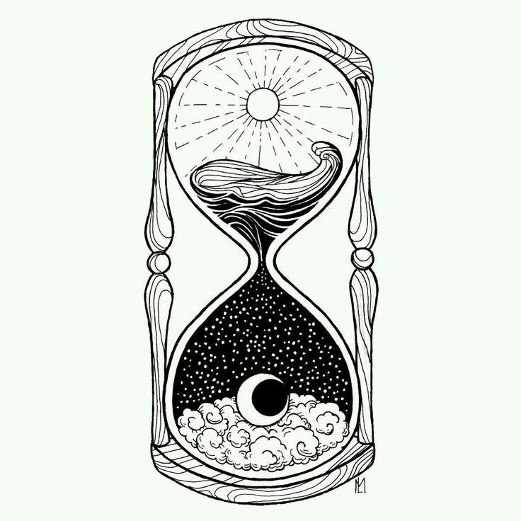 Hourglass Tattoo Drawing | Free download on ClipArtMag