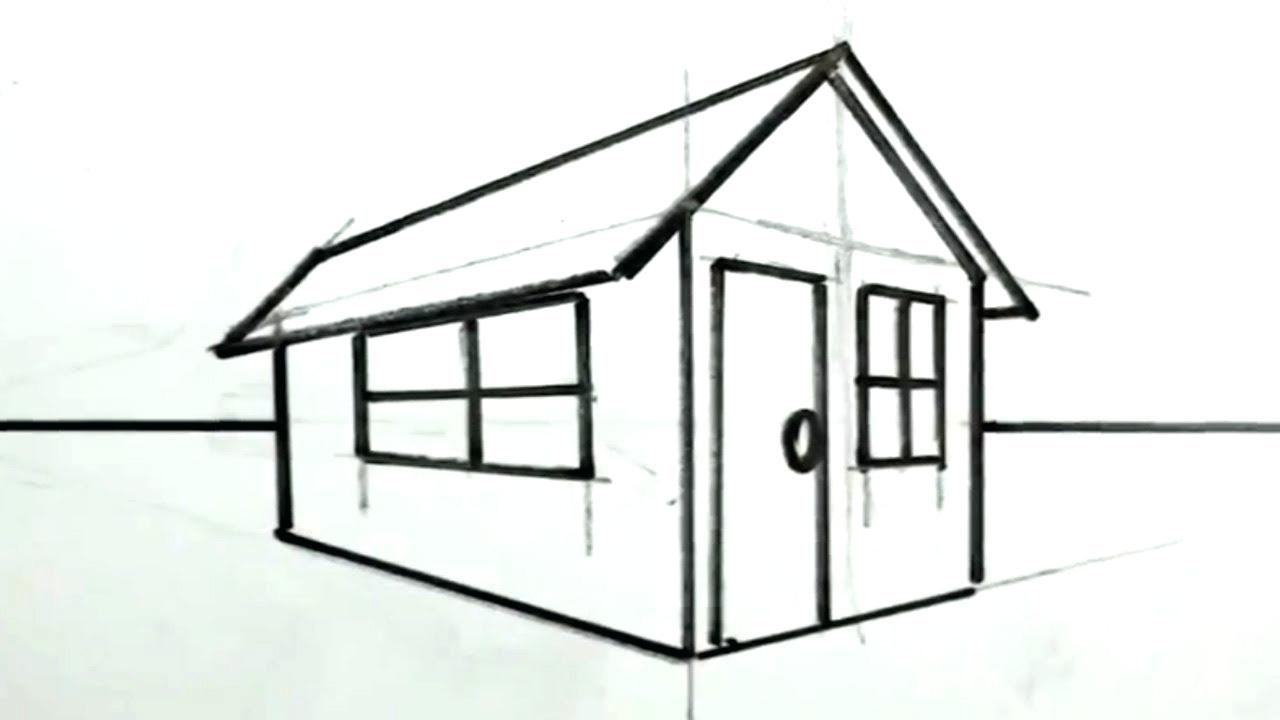 1280x720 Drawing Of A House Drawing Of A House How To Draw A House For Kids