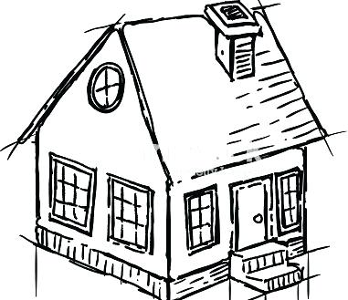 381x329 Drawing Of House