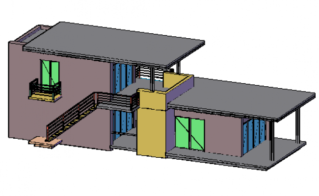 650x400 design drawing of single family house design drawing