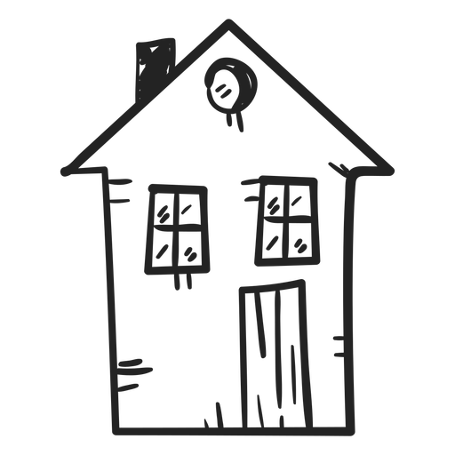512x512 Two Storey House Drawing Icon
