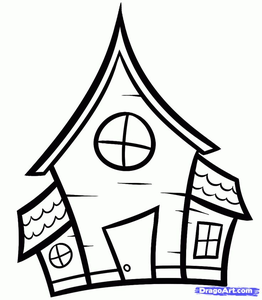 262x300 Clipart House Drawing Free Images