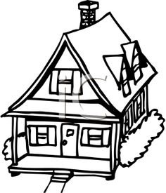 236x275 Cartoon House Black And White Gallery Images