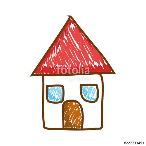 500x500 Huge Collection Of 'cute House Drawing' Download More Than