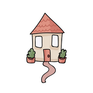 300x300 House Drawing Royalty Free Vectors