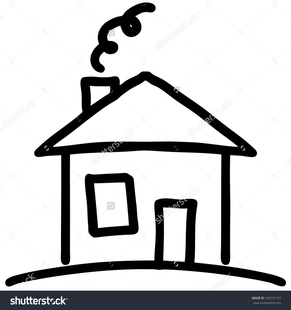 972x1037 House Drawing Stock Photos Images Pictures Shutterstock Fairy