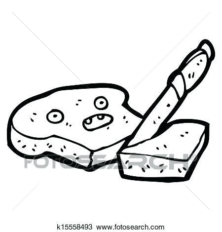 450x470 Bread Drawing