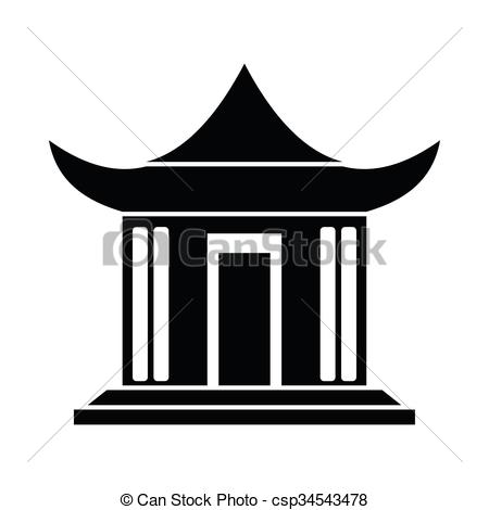 450x470 Chinese House Drawing Step