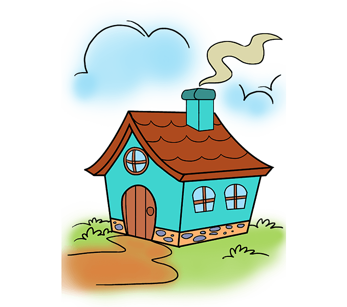 678x600 Collection Of Free House Drawing Cartoon Download On Ui Ex
