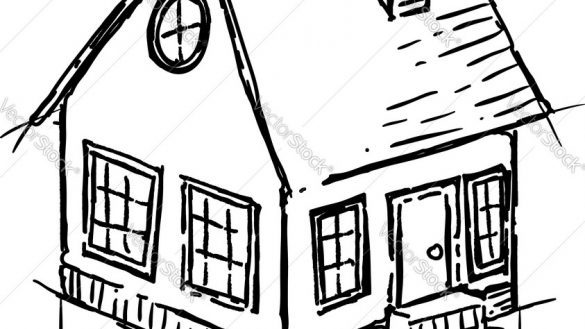 585x329 Small House Drawing Incredible How To Draw Kids Inside Vilnius Us