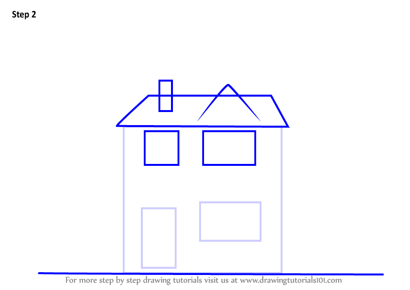 844x598 Learn How To Draw A House