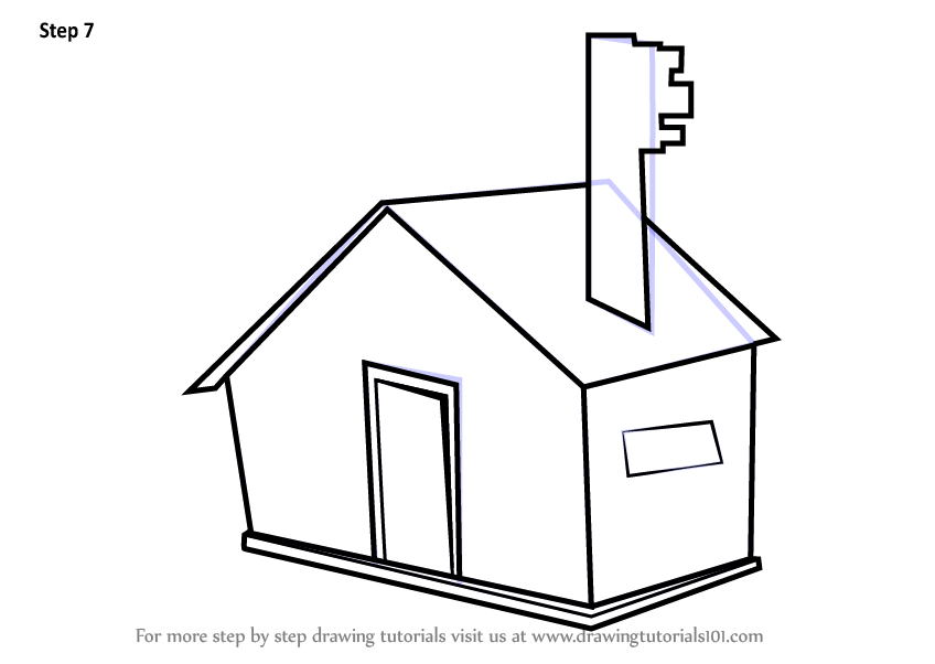 848x602 Learn How To Draw A House For Kids Easy