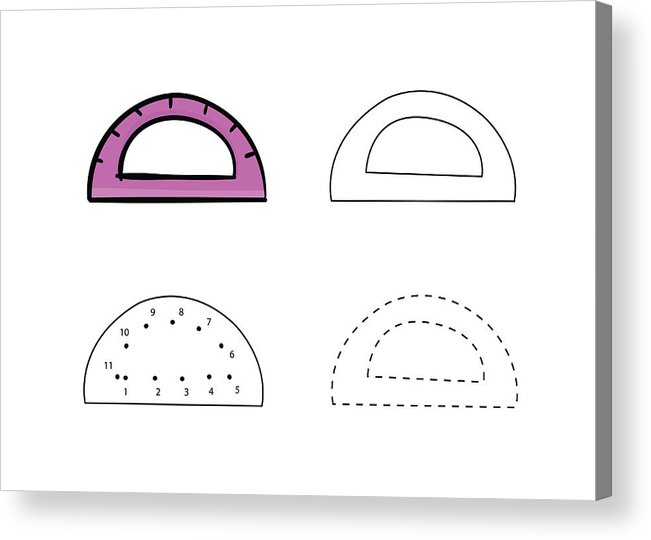 651x540 Protractors For Kids Drawing Vector Illustrations Of Hand Drawn