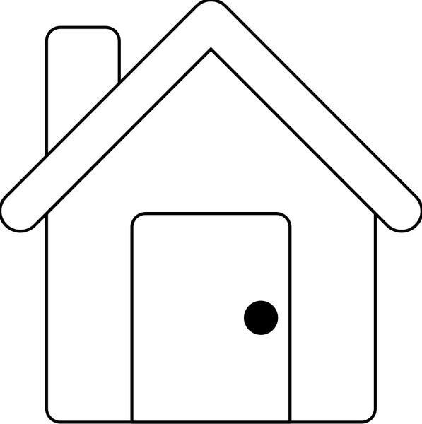 597x600 House Line Art Free Vector In Open Office Drawing
