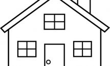 House Line Drawing Clip Art
