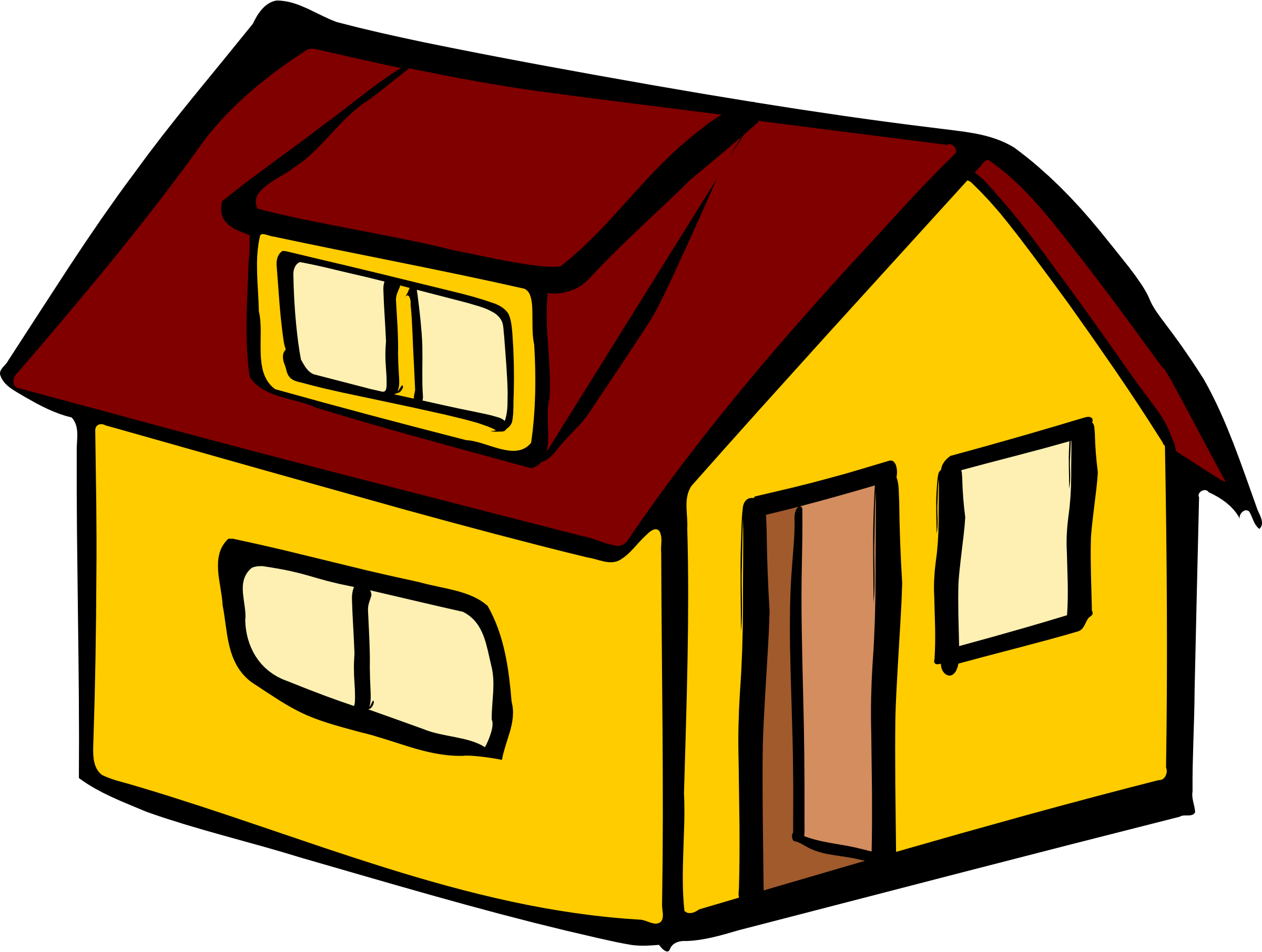 2400x1812 House Drawing Clipart Collection