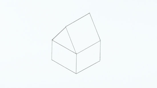 550x309 How To Draw A House Steps