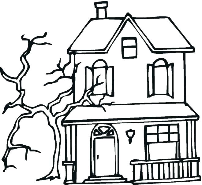 660x606 Coloring Pages House