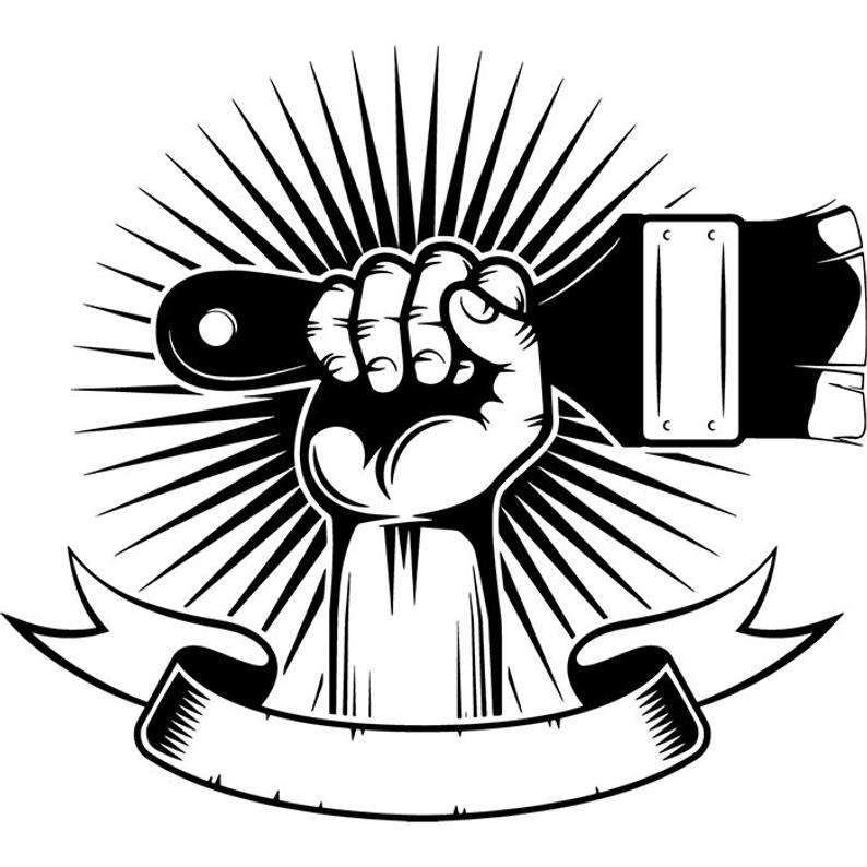 794x794 Painter Logo Hand Holding Paint Brush Painting Paintbrush Etsy