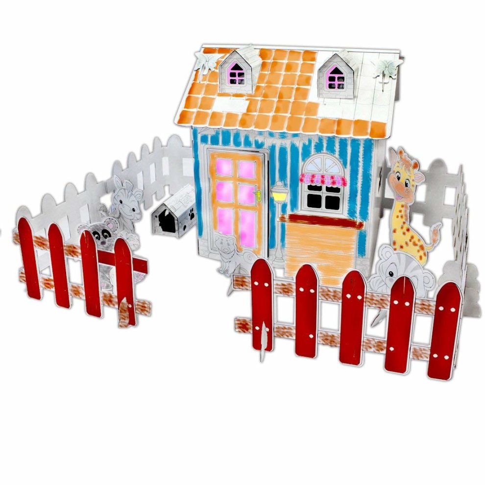 990x990 Deao Doodle Play House Diy Drawing And Painting Art Craft Kit