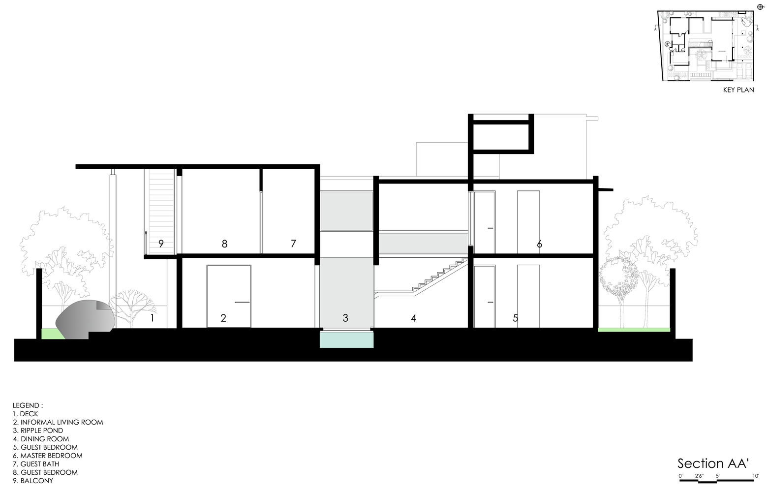 1559x1000 Gallery Of Courtyard House Abin Design Studio