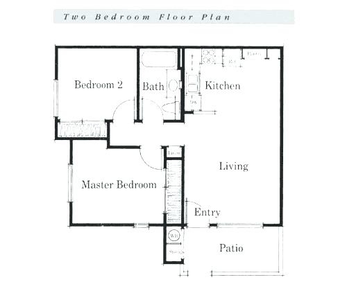 500x420 Simple One Bedroom House Plans Home Plans