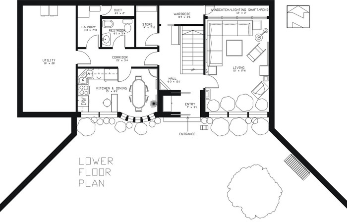 700x450 House Top View Drawing At For Personal Use Bed Side Dimensions
