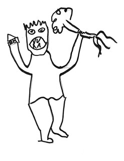 247x320 house tree person ballpoint pen and sharpie on copy paper tom