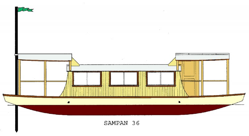 800x436 Sampan Houseboat Woodenboat Magazine