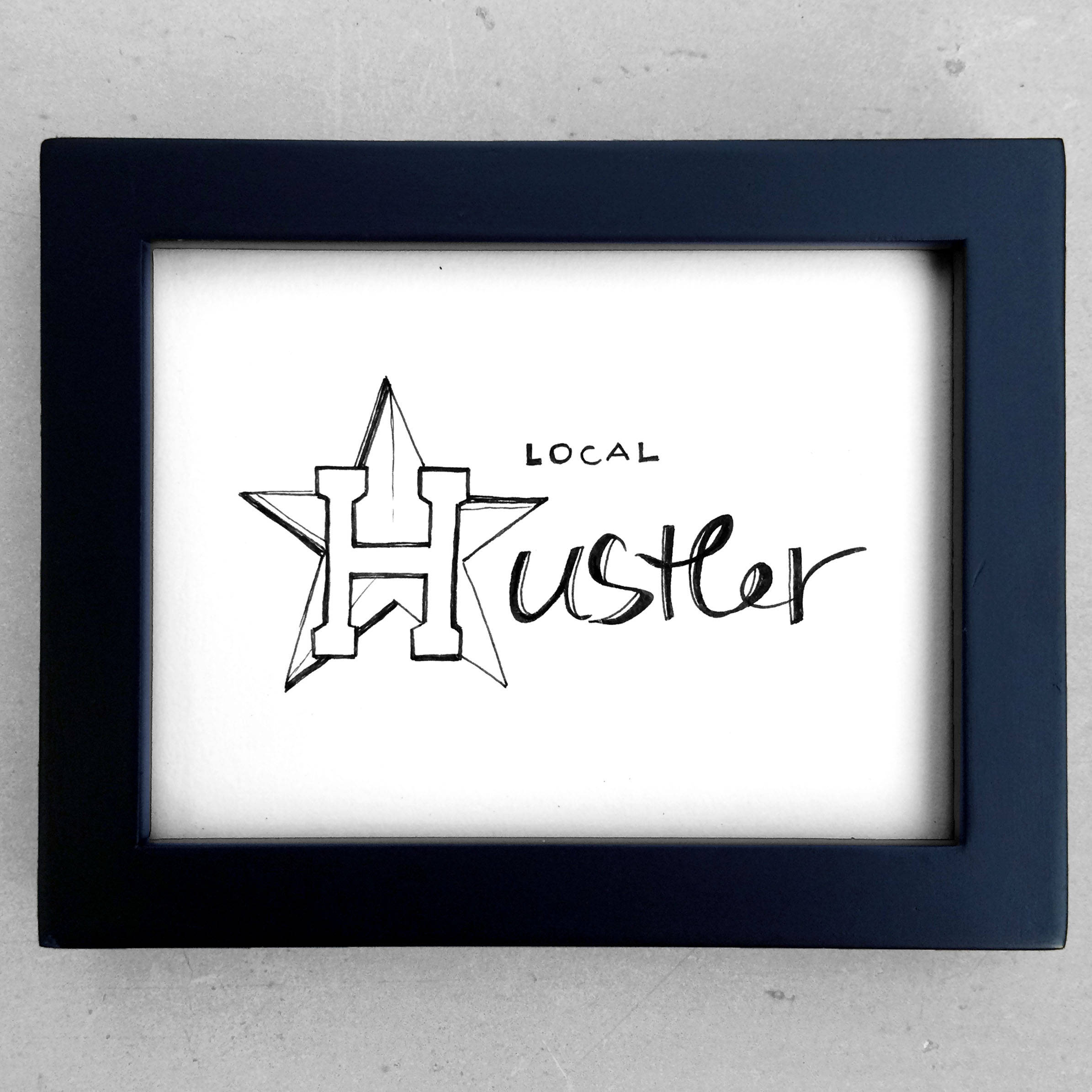 2390x2390 Houston Hustler Drawing