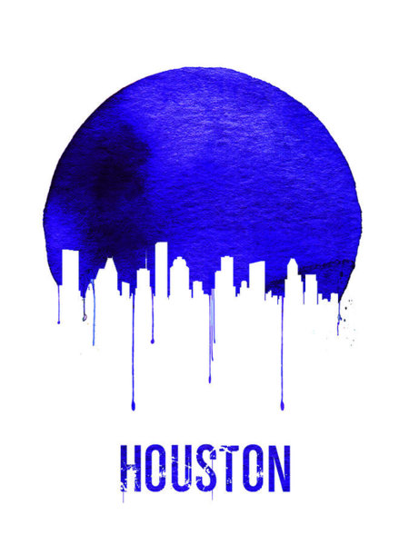 450x600 Houston Skyline Art Fine Art America