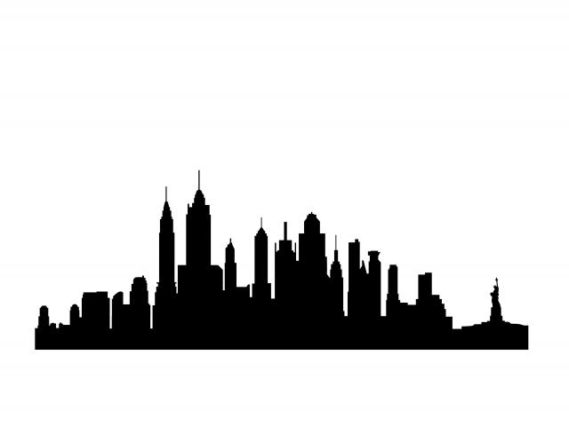 640x480 Drawn Skyline