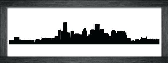 570x214 Houston Skyline Silhouette Vector Free Clip Art Search Drawings