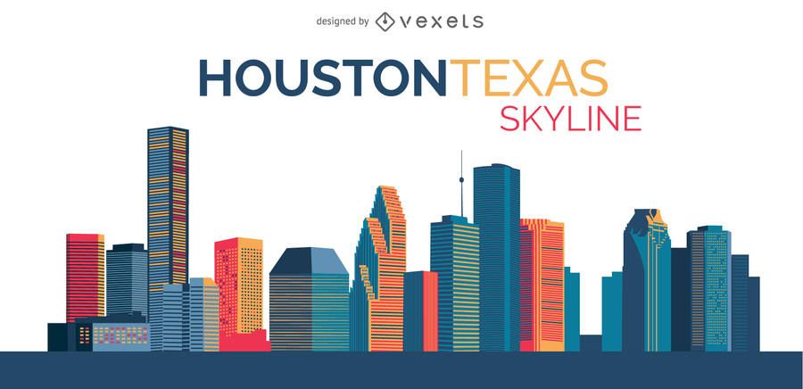 Houston Skyline Drawing | Free download on ClipArtMag