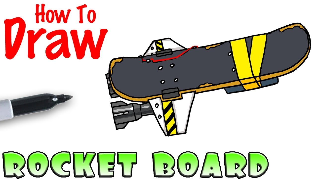 1280x720 How To Draw The Skateboard Fortnite