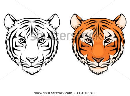 450x335 Tiger Face Drawing A Youtube