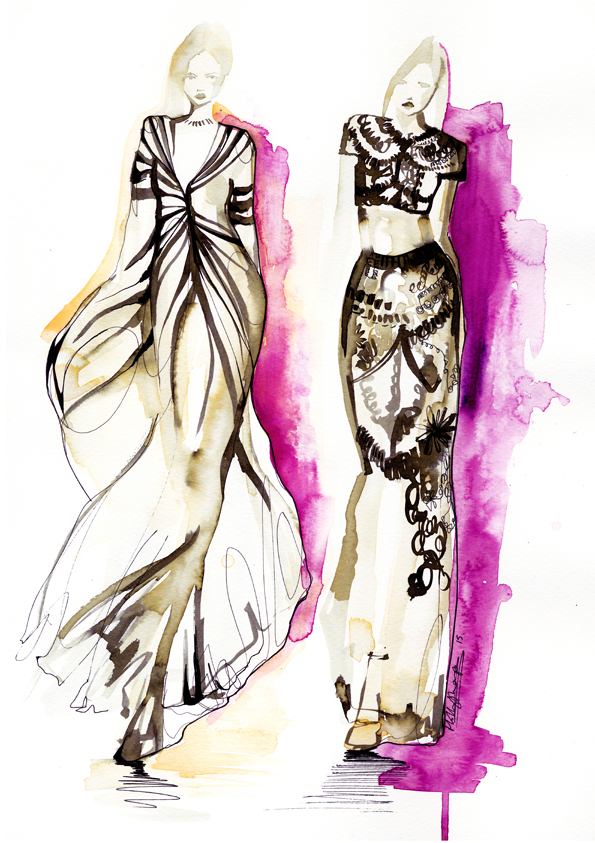 595x843 Ink Drawing Design Illustration