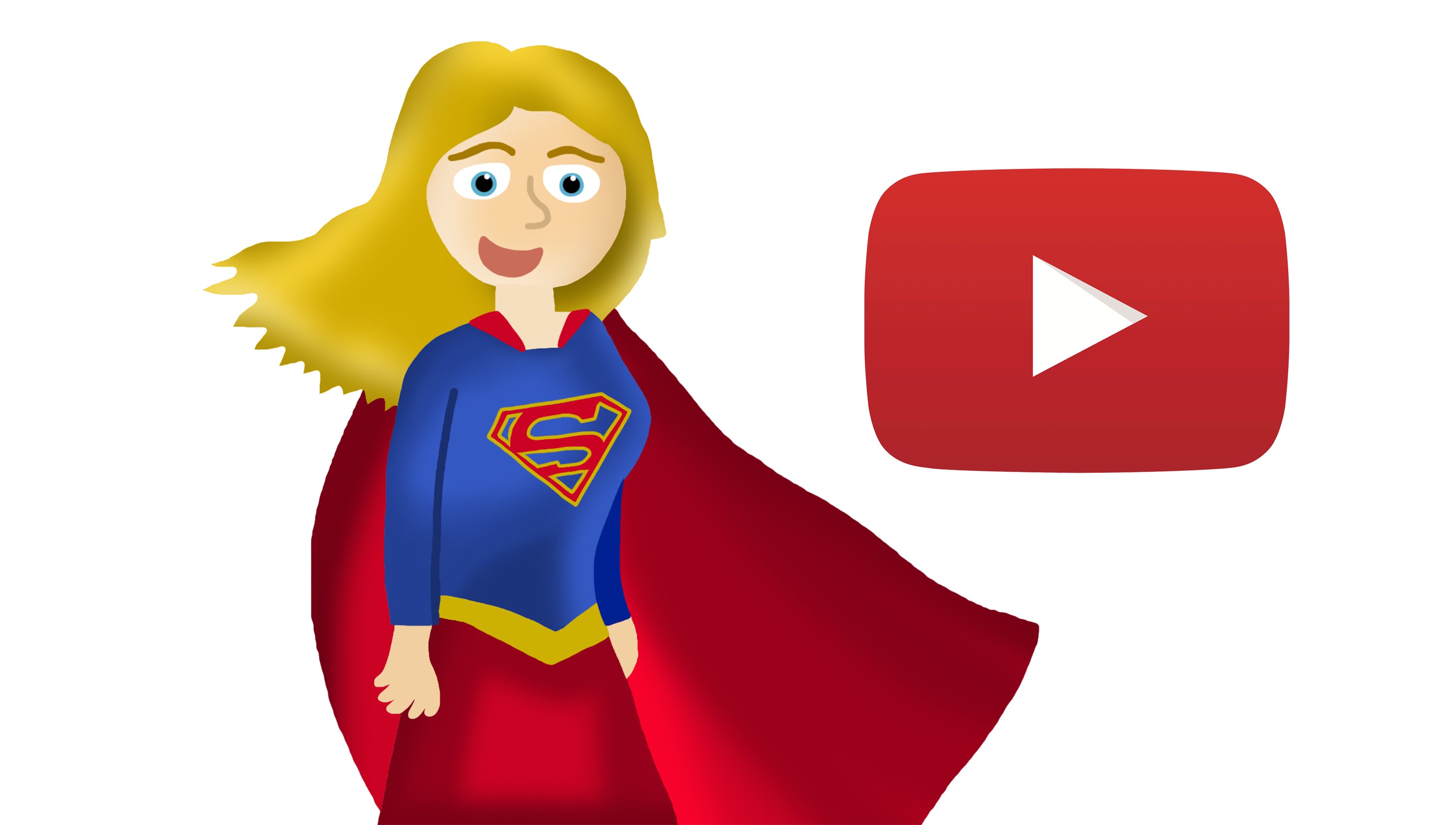 3000x1700 Drawn Super Girl Drawing Superheroes