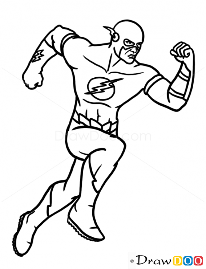 665x866 How To Draw Flash, Superheroes Super Hereos In Drawing