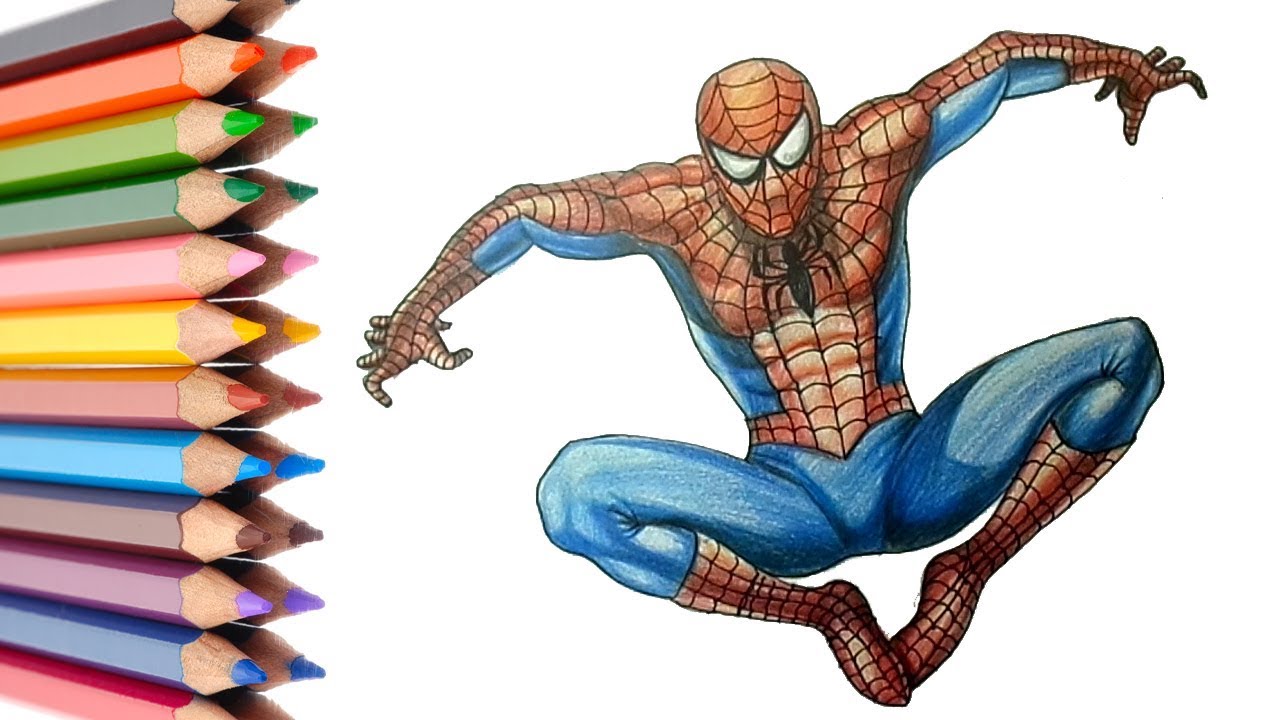 1280x720 How To Draw A Spiderman Easy