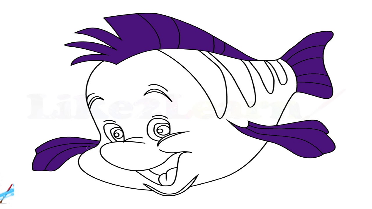 1280x720 Download Thumbnail For Fish Drawing And Colouring