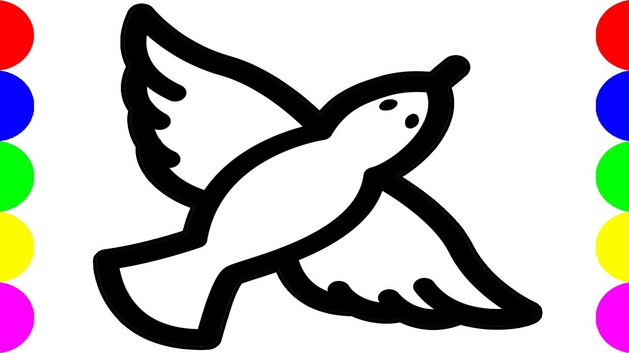 1280x720 Download Thumbnail For How To Draw A Bird Flying Easy Drawing