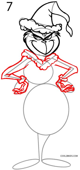 340x716 How To Draw The Grinch