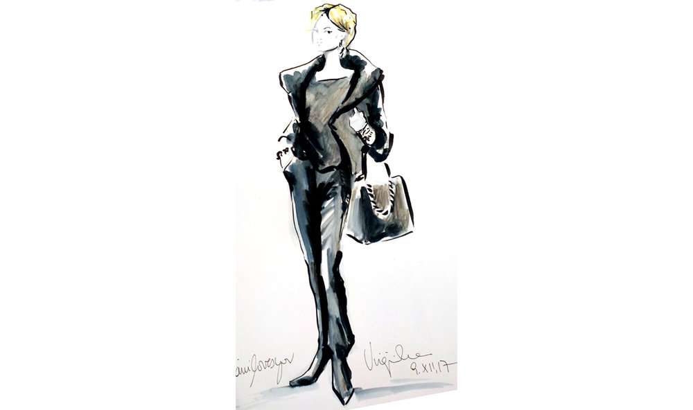 1000x592 Fashion Drawings For Riani In Breuninger Virginia Romo Illustration