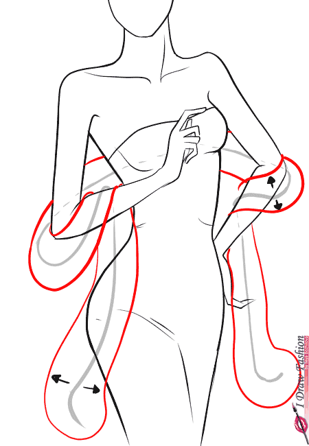 450x650 How To Draw A Feather Boa I Draw Fashion