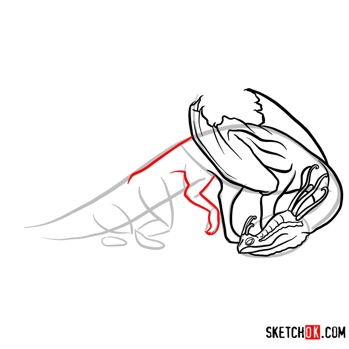 1200x1200 How To Draw Fireworm Dragon How To Train Your Dragon