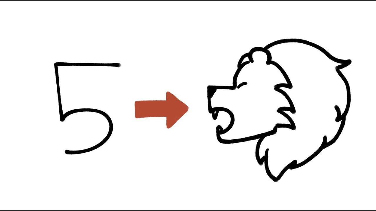 1280x720 How To Turn Numbers Into Animals Super Easy Drawing